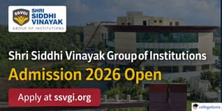 Shri Siddhi Vinayak Group of Institutions Admission 2026 Open; Apply at ssvgi.org